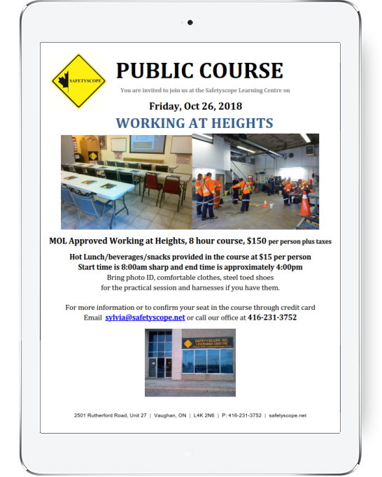 Working at Heights Course